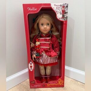 Our Generation Hollie Limited-Edition Holiday Collectible Doll with Nutcracker